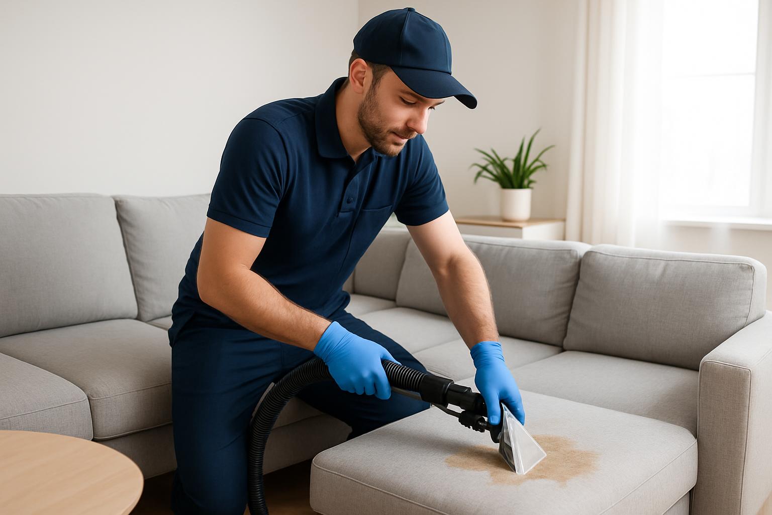 Professional upholstery cleaning service
